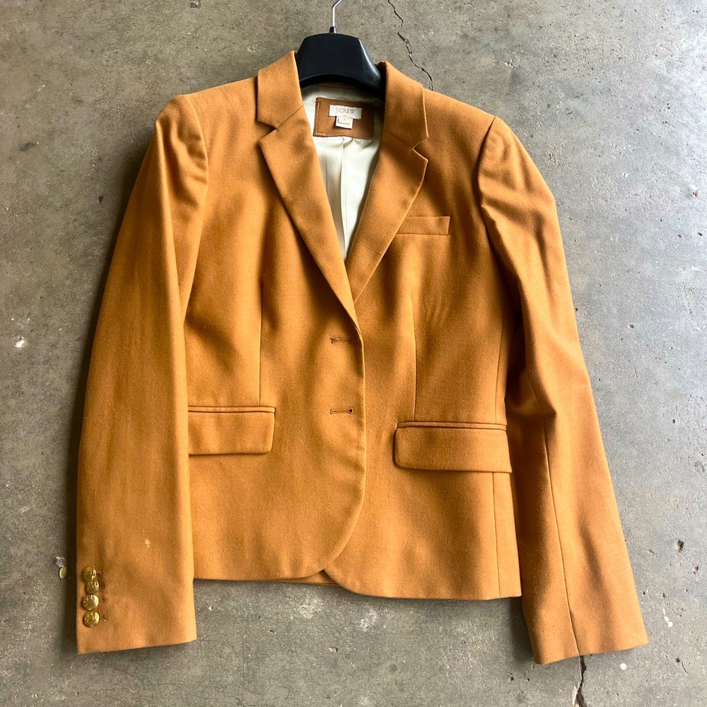 J Crew Factory Camel Blazer size 4 from the 2010s